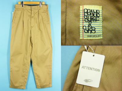 BEAMS ビームス SURF & SK8 SSZ FUCKED UP TROUSERS 2タック 
