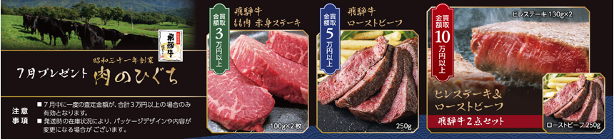 7月プレゼント